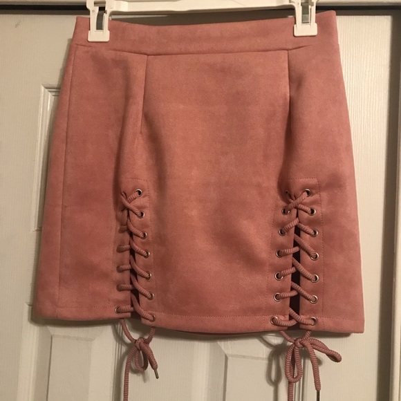 Dresses & Skirts - Pink Velvet Skirt